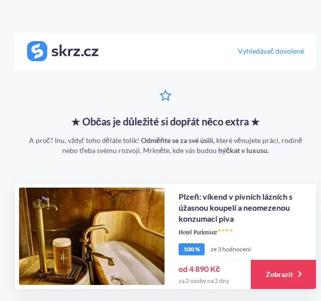 Vánoce na Skrz: Luxusní wellness pobyty od 3 520 Kč – červen 2026 | Nuslet.cz