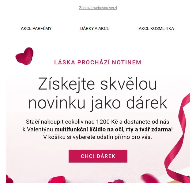 Notino: Valentýnské akce a dárky – červen 2026 | Nuslet.cz