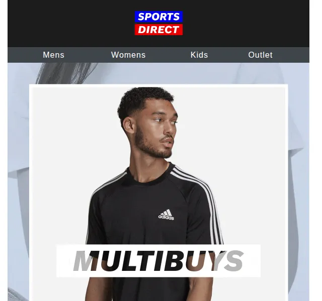 Sportsdirect: Multibuy trička 2+2 – červen 2026 | Nuslet.cz
