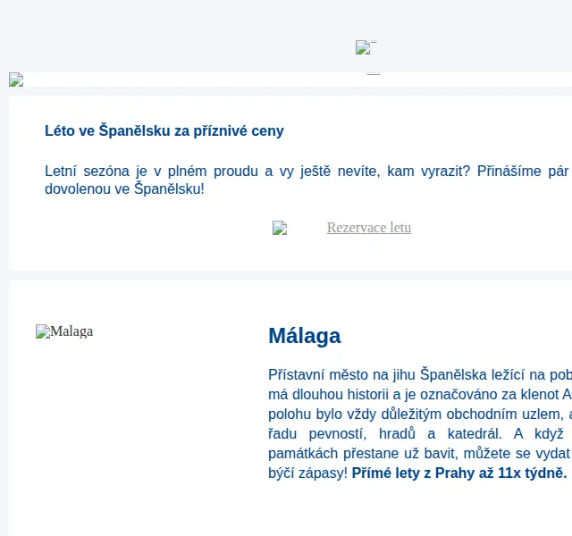 Smartwings: Letenky do Španělska od 1 Kč – červenec 2026 | Nuslet.cz