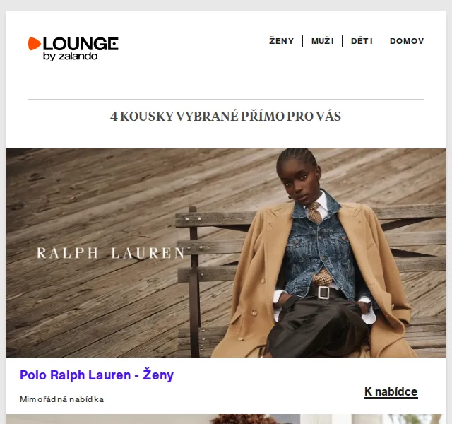 Lounge by Zalando: Polo Ralph Lauren, Champion – sleva až 80 % | červenec 2026 | Nuslet.cz