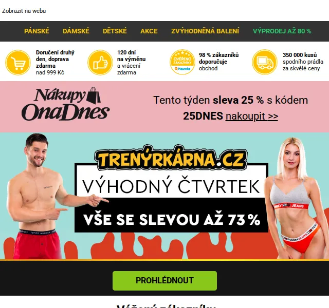 Lukáš z Trenýrkárna.cz: Sleva až 73 % na pánské boxerky – červenec 2026 | Nuslet.cz