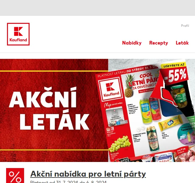 Kaufland: Zmrzlina a nealko pivo v akci – červenec 2026 | Nuslet.cz