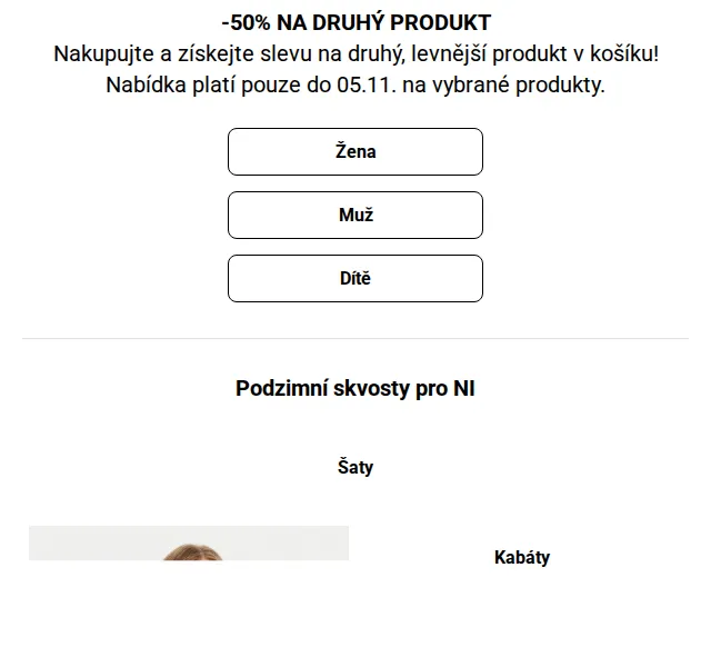 Modivo: Až -50 % na druhý produkt – červenec 2026 | Nuslet.cz