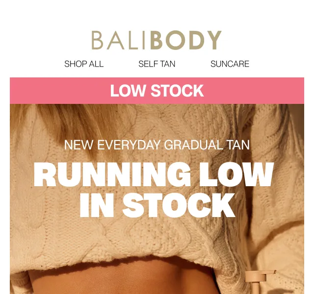 Bali Body: Everyday Gradual Tan – poslední kusy – září 2026