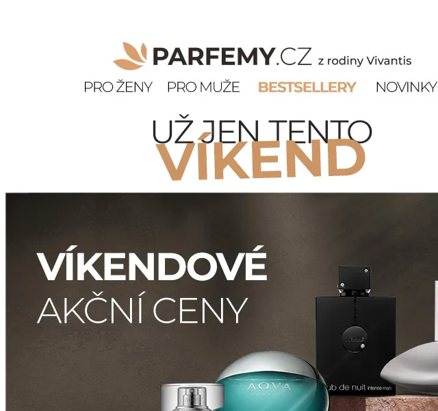 Parfemy.cz: Víkendové akční ceny parfémů – červen 2026 | Nuslet.cz