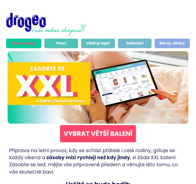 Drogeo: XXL balení na léto – květen 2026 | Nuslet.cz