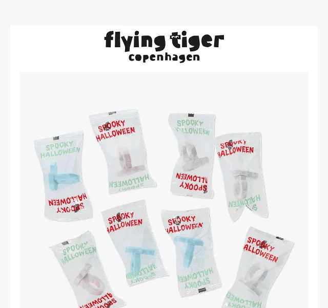 Flying Tiger Copenhagen: Halloween sladkosti a kostýmy – červen 2026 | Nuslet.cz