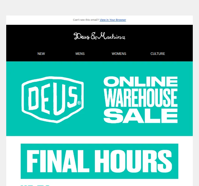 Deus Ex Machina Europe: Flash Sale až 60 % – červen 2026 | Nuslet.cz
