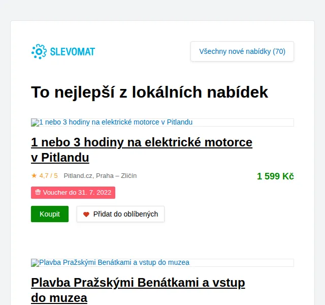 Slevomat: Plavba Pražskými Benátkami od 149 Kč – červen 2026 | Nuslet.cz