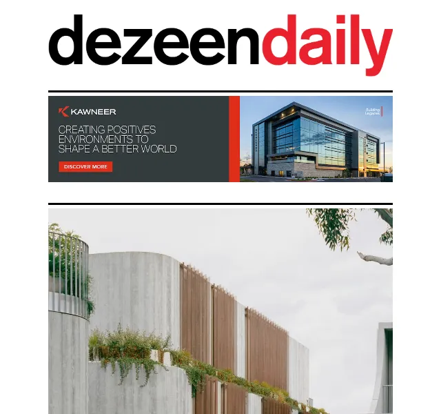 Dezeen Daily: nové články o architektuře a designu – červenec 2026 | Nuslet.cz