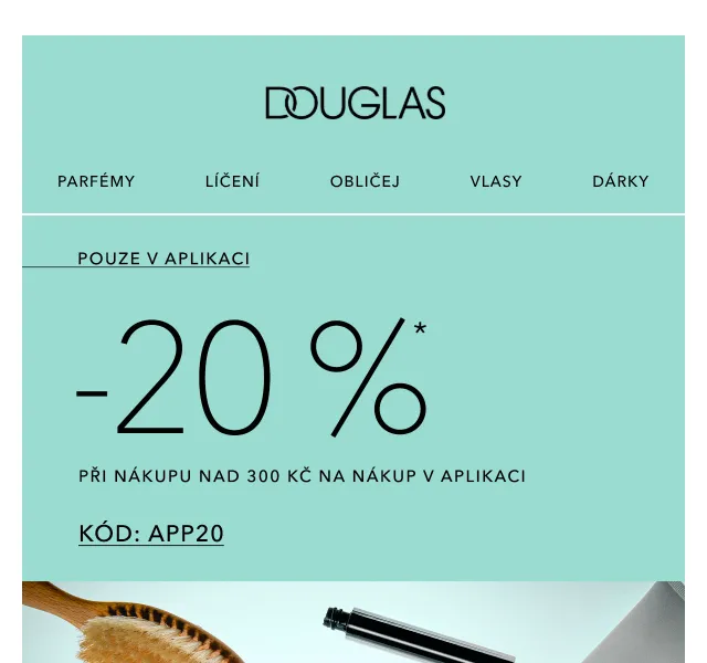 Douglas CZ: -20 % v aplikaci – červenec 2026 | Nuslet.cz