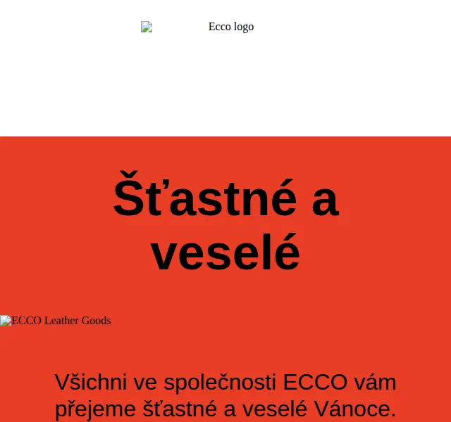 ECCO: Vánoční dárky a Novoroční kolekce – červenec 2026 | Nuslet.cz