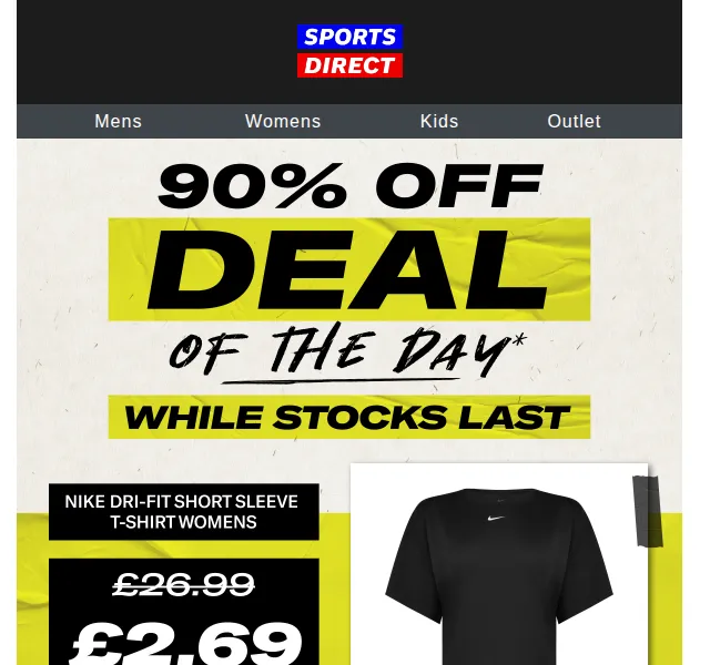 Sportsdirect: Nike top za 2,69 £ – červen 2026 | Nuslet.cz