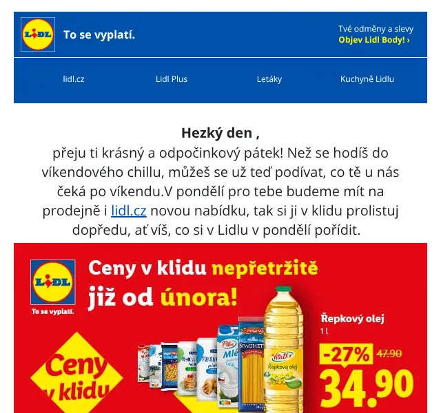 Lidl: Sleva 200 Kč + Parkside -20 % – květen 2026 | Nuslet.cz