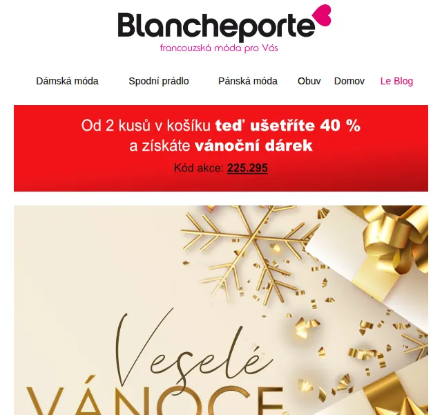 Blancheporte: Vánoční sleva + diamantové malování zdarma – duben 2026