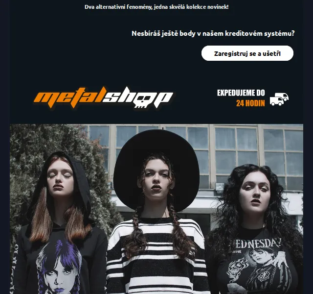 METALSHOP: KILLSTAR x Wednesday kolekce – červenec 2026 | Nuslet.cz