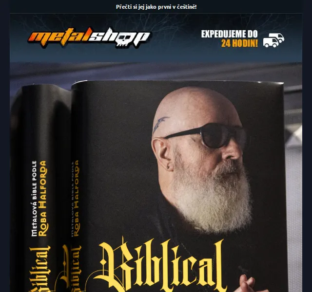 METALSHOP: Knižní bestseller Biblical Rob Halford – červenec 2026 | Nuslet.cz