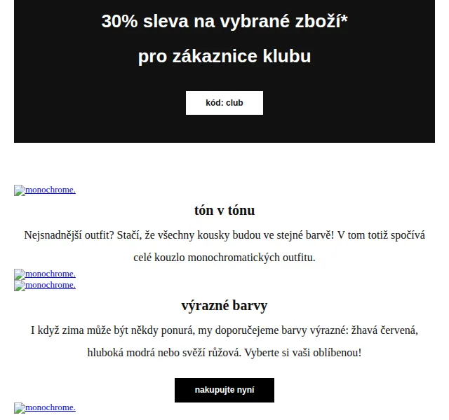 Orsay: 30% sleva na Pre Black Week v monochromatickém stylu – červen 2026 | Nuslet.cz