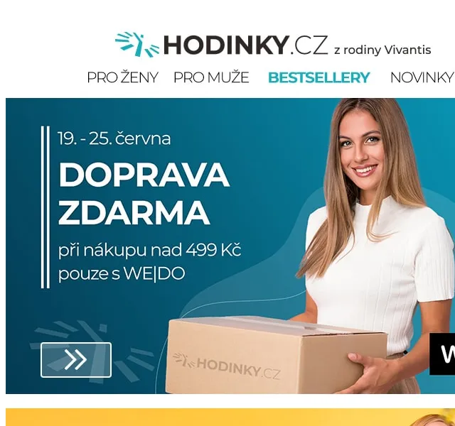 Hodinky.cz: doprava ZDARMA nad 499 Kč – červenec 2026 | Nuslet.cz