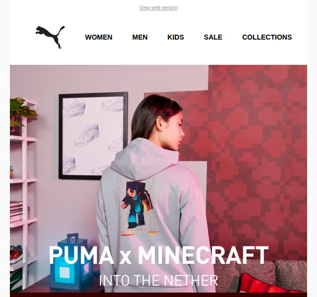 PUMA: Limitovaná kolekce PUMA x Minecraft – červen 2026 | Nuslet.cz