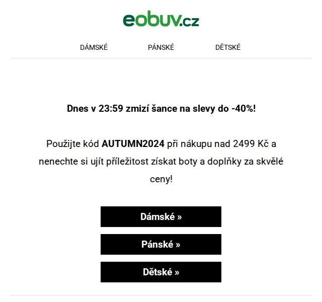 eobuv.cz: Slevy do -40 % na boty a značky – červenec 2026 | Nuslet.cz