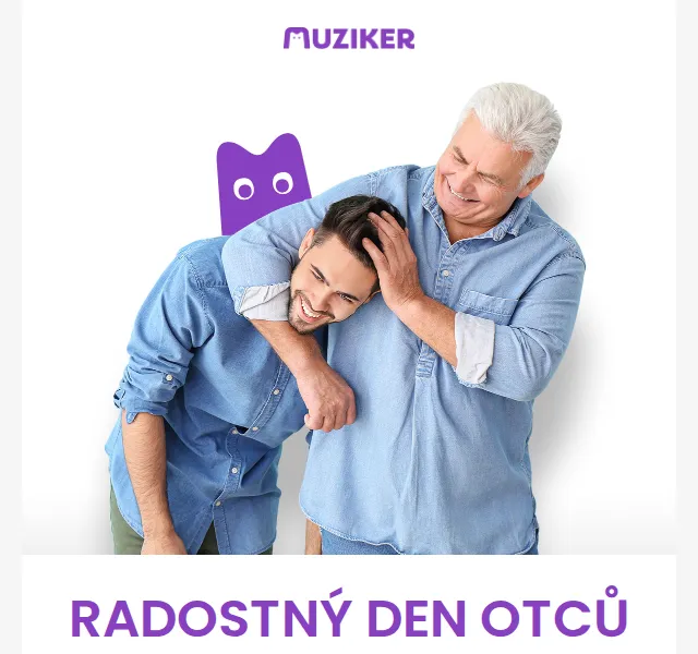 Muziker: sleva na vše ke Dni otců – červenec 2026 | Nuslet.cz