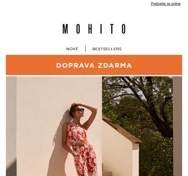 MOHITO: Doprava zdarma na letní styling – červenec 2026 | Nuslet.cz
