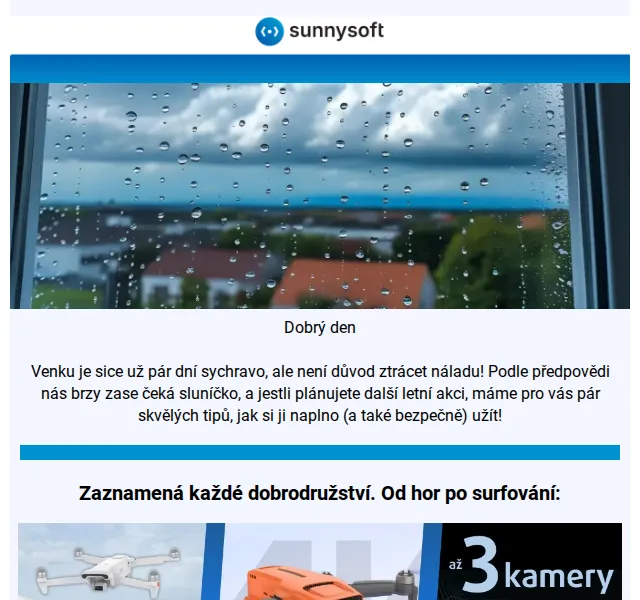 Sunnysoft.cz: světla na kolo, drony a gelové pistolky – červenec 2026 | Nuslet.cz