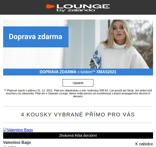Lounge by Zalando: Valentino Bags, Barbour, Quiksilver – červen 2026 | Nuslet.cz