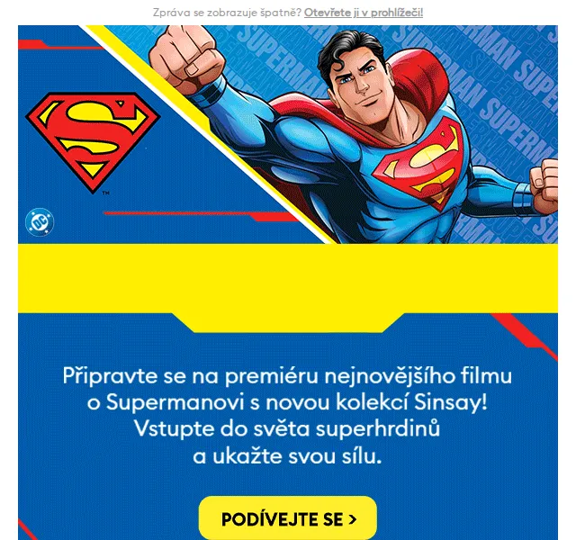 Sinsay: Superman kolekce v akci – červenec 2026 | Nuslet.cz