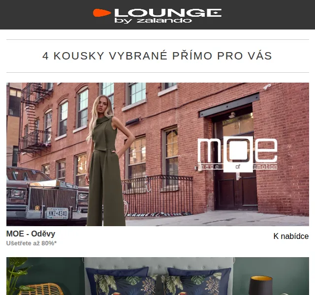 Lounge by Zalando: MOE, good morning a další – slevy až 80 % – červen 2026 | Nuslet.cz