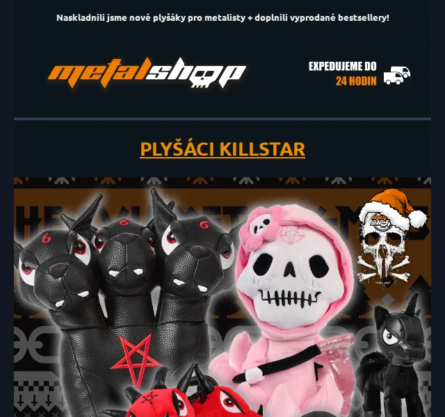 METALSHOP: Nové plyšáky Killstar – červenec 2026 | Nuslet.cz