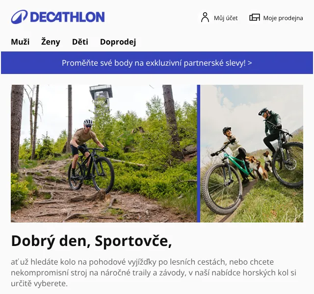 Decathlon: Horská kola od 9 499 Kč – červenec 2026 | Nuslet.cz