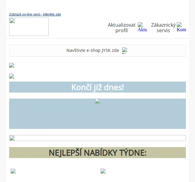 JYSK: Doprava zdarma a sleva 20–50 % na nábytek – červenec 2026 | Nuslet.cz