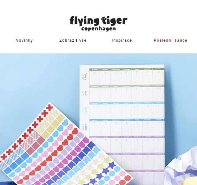 Flying Tiger Copenhagen: Studentské sešity a plánovače – červenec 2026 | Nuslet.cz