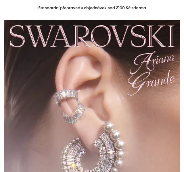 Swarovski: kolekce Ariana Grande náušnice – červenec 2026 | Nuslet.cz