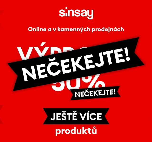 Sinsay: Výprodej až –50 % – červenec 2026 | Nuslet.cz