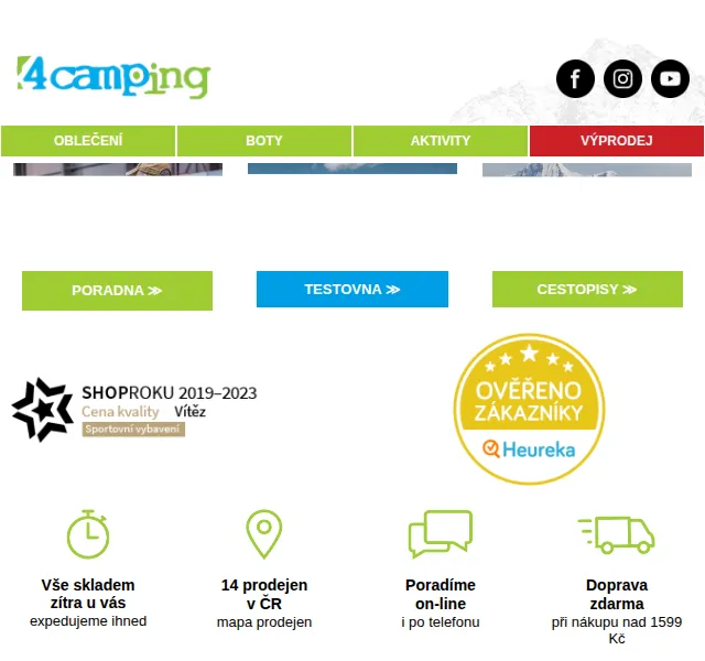 4camping.cz: Vše pro kempování – červenec 2026 | Nuslet.cz