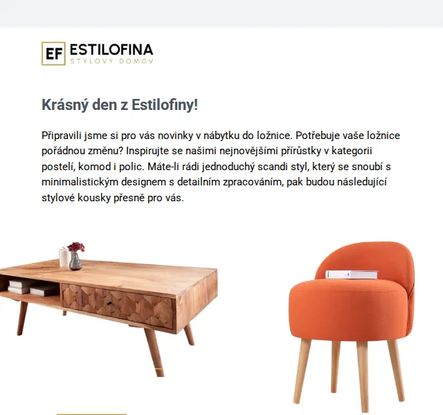 Estilofina-nabytek.cz - stylový domov: novinky do ložnice – červenec 2026 | Nuslet.cz