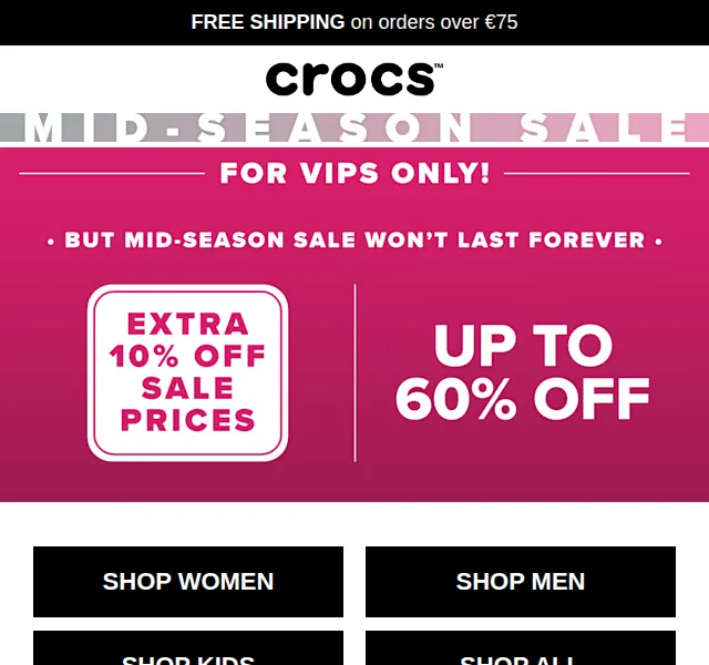 Crocs: slevy až 60 % – červenec 2026 | Nuslet.cz