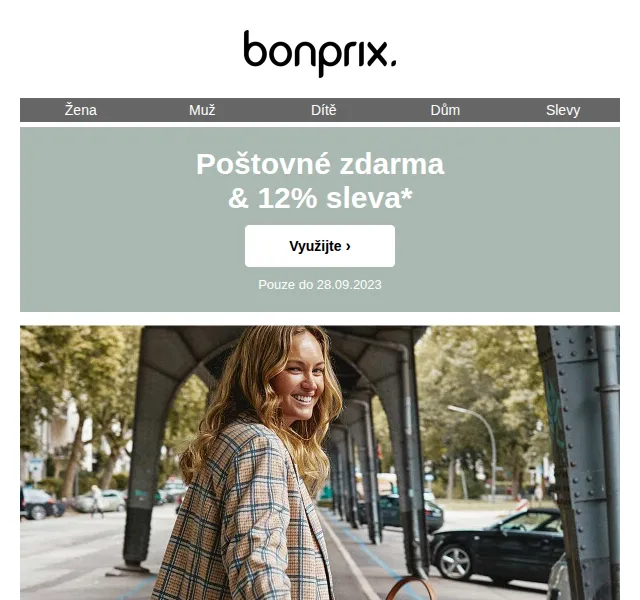 bonprix: 12% sleva + poštovné zdarma – červenec 2026 | Nuslet.cz