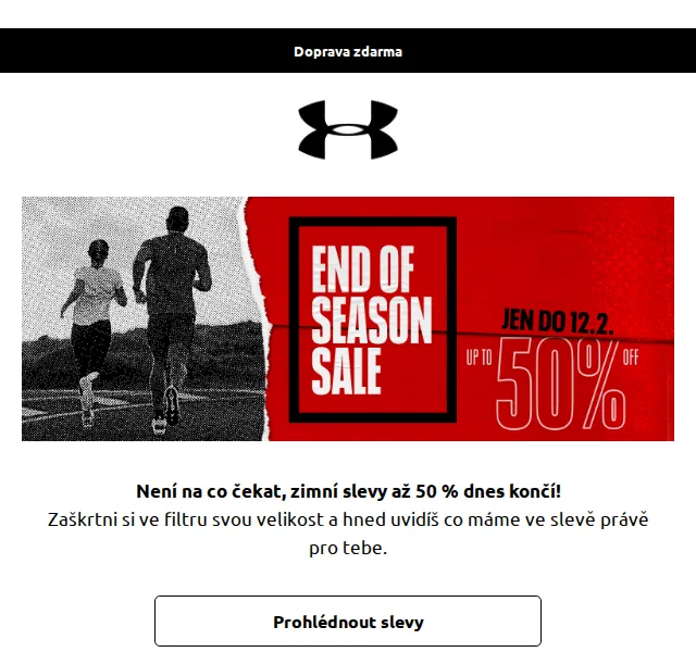 Under Armour: Zimní výprodej až 50 % – červenec 2026 | Nuslet.cz