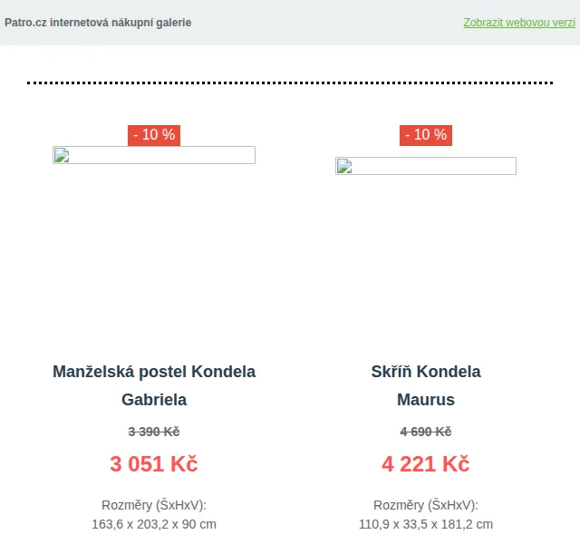 Patro.cz: Sleva 10 % na nábytek Kondela – červen 2026 | Nuslet.cz