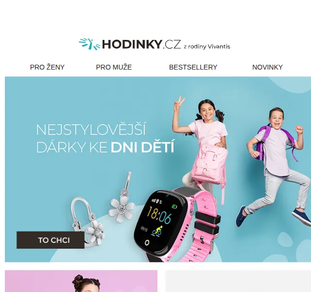 Hodinky.cz: Dárky ke Dni dětí – červen 2026 | Nuslet.cz