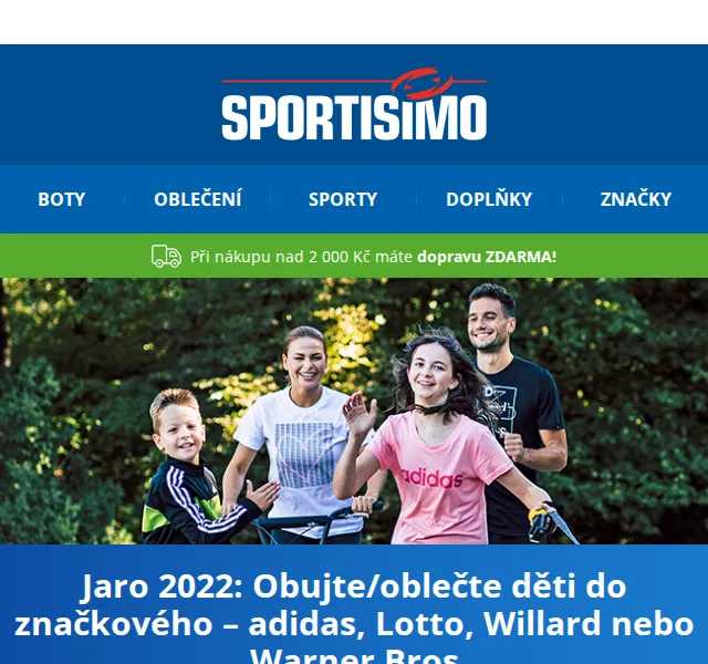 Sportisimo: Dětská obuv a oblečení až -55 % – březen 2026 | Nuslet.cz