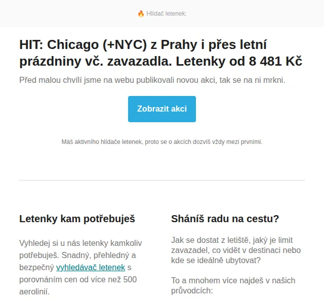 Cestujlevne.com: Chicago (+NYC) z Prahy od 8 481 Kč – červen 2026 | Nuslet.cz