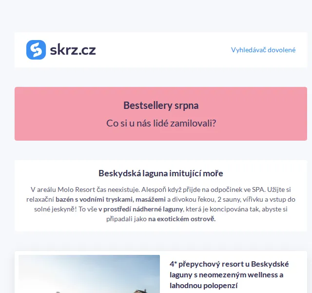 Vánoce na Skrz: Bestsellery pobytů – červenec 2026 | Nuslet.cz
