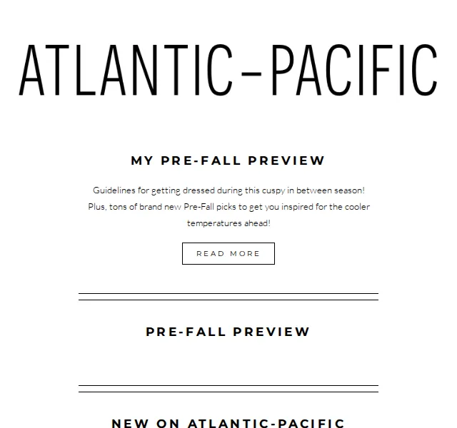 ATLANTIC-PACIFIC: Pre-Fall kolekce – červenec 2026 | Nuslet.cz