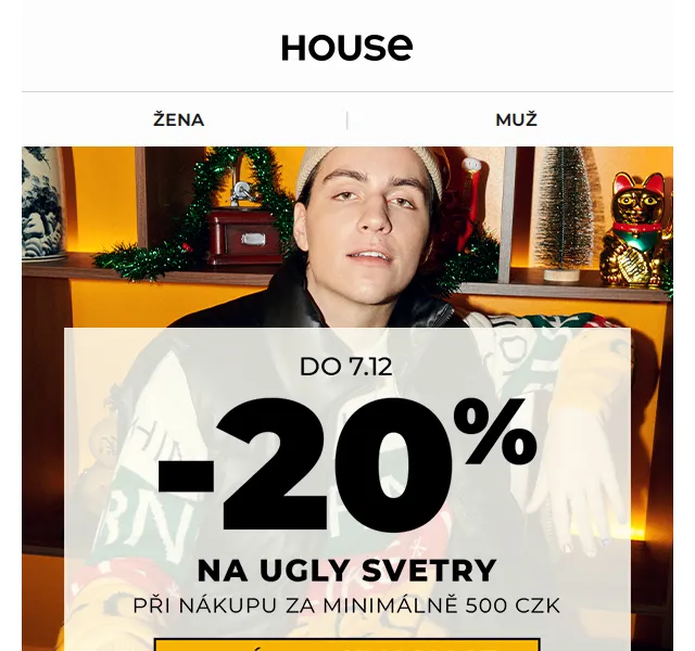 HOUSE: Vánoční ugly svetry ve slevě – červenec 2026 | Nuslet.cz
